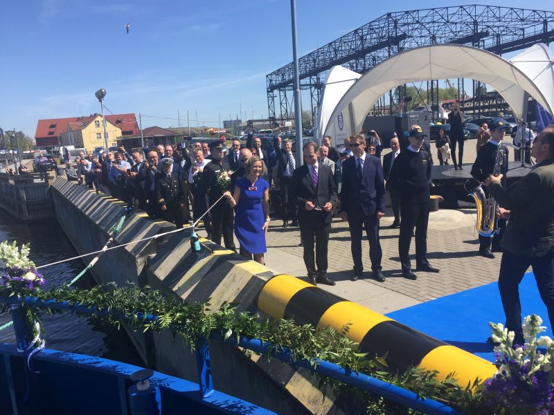 Pakrikštytas naujasis Klaipėdos uosto direkcijos laivas 